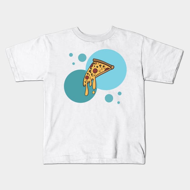 Best Things in life - pizza Kids T-Shirt by Art by Ergate